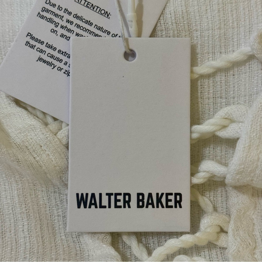 Walter Baker New One Size Acapulco Kaftan Cover Up in Ivory Vacation Resortwear - Picture 9 of 12